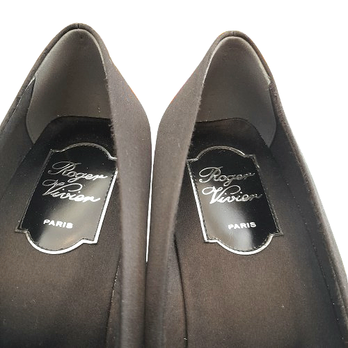Ballerine Nere Fibbia Strass Roger Vivier