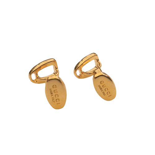 Gemelli Gucci Vintage Dorati con Logo