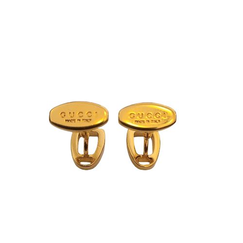 Gemelli Gucci Vintage Dorati con Logo