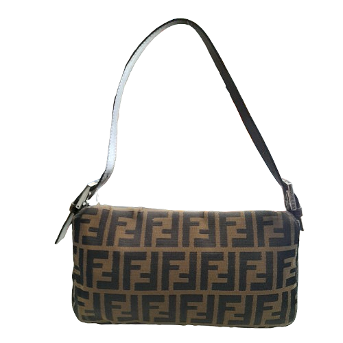 Borsa Fendi Baguette Canvas Zucca Monogram Vintage
