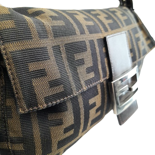 Borsa Fendi Baguette Canvas Zucca Monogram Vintage