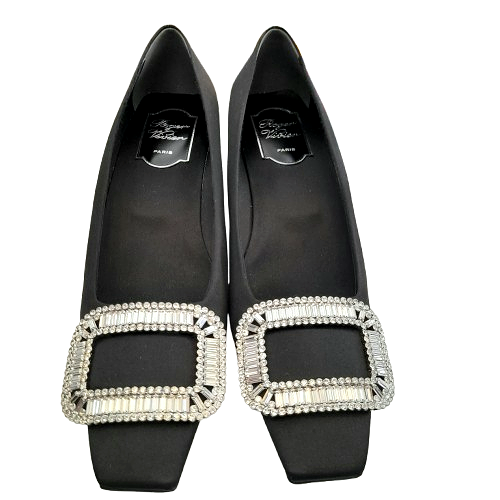 Ballerine Nere Fibbia Strass Roger Vivier