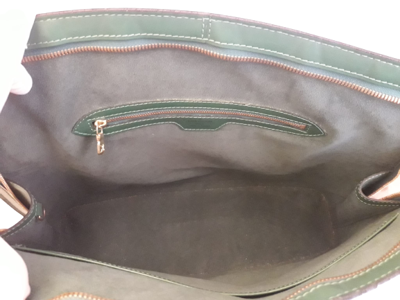 Borsa Louis Vuitton Lussac in Cuir Epi verde